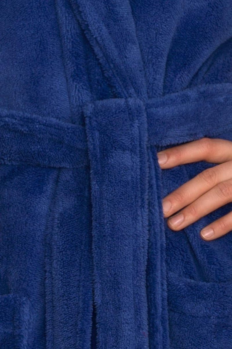 Womens Robe Super Soft Plush Bathrobe Fleece Spa Bath Robe for Women