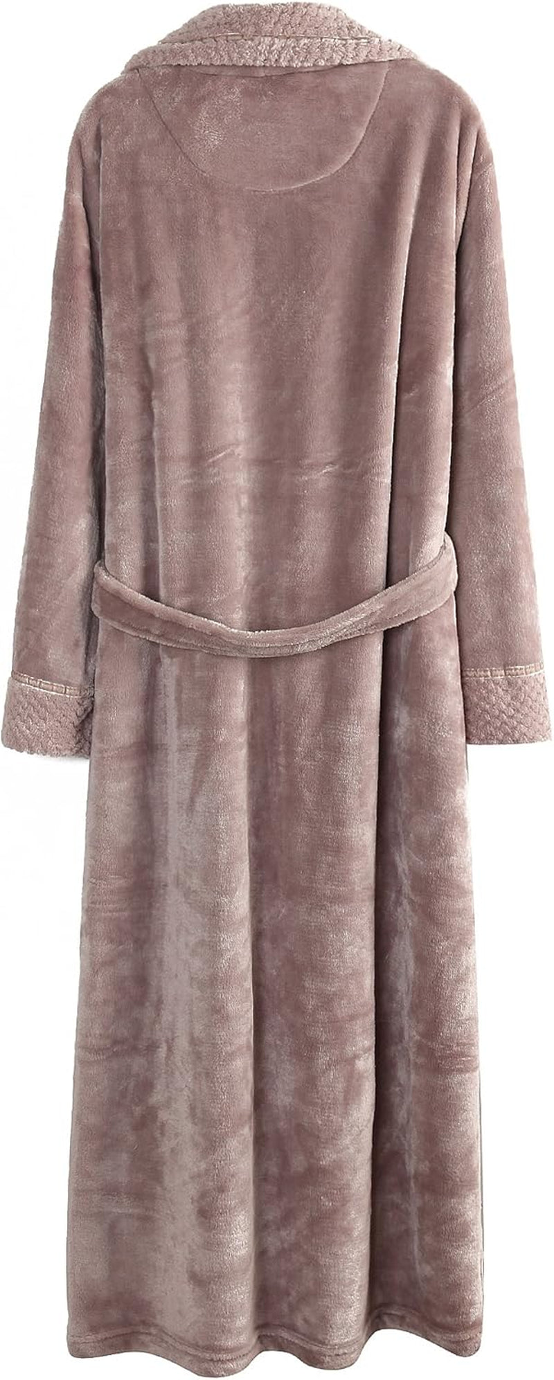 Women'S Plush Soft Warm Fleece Bathrobe Robe RH1591