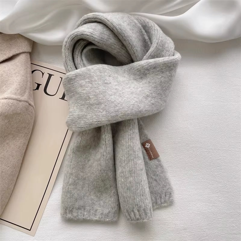 2025 Ladies Cashmere Blend Scarf Women Winter Luxury Solid Color Shawl Wraps Female Warm Thick Wool Neckerchief Blanket Pashmina