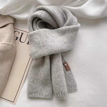 2025 Ladies Cashmere Blend Scarf Women Winter Luxury Solid Color Shawl Wraps Female Warm Thick Wool Neckerchief Blanket Pashmina