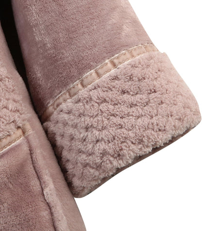Women'S Plush Soft Warm Fleece Bathrobe Robe RH1591