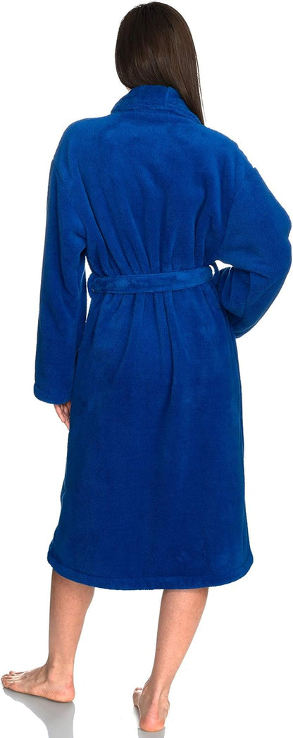 Womens Robe Super Soft Plush Bathrobe Fleece Spa Bath Robe for Women
