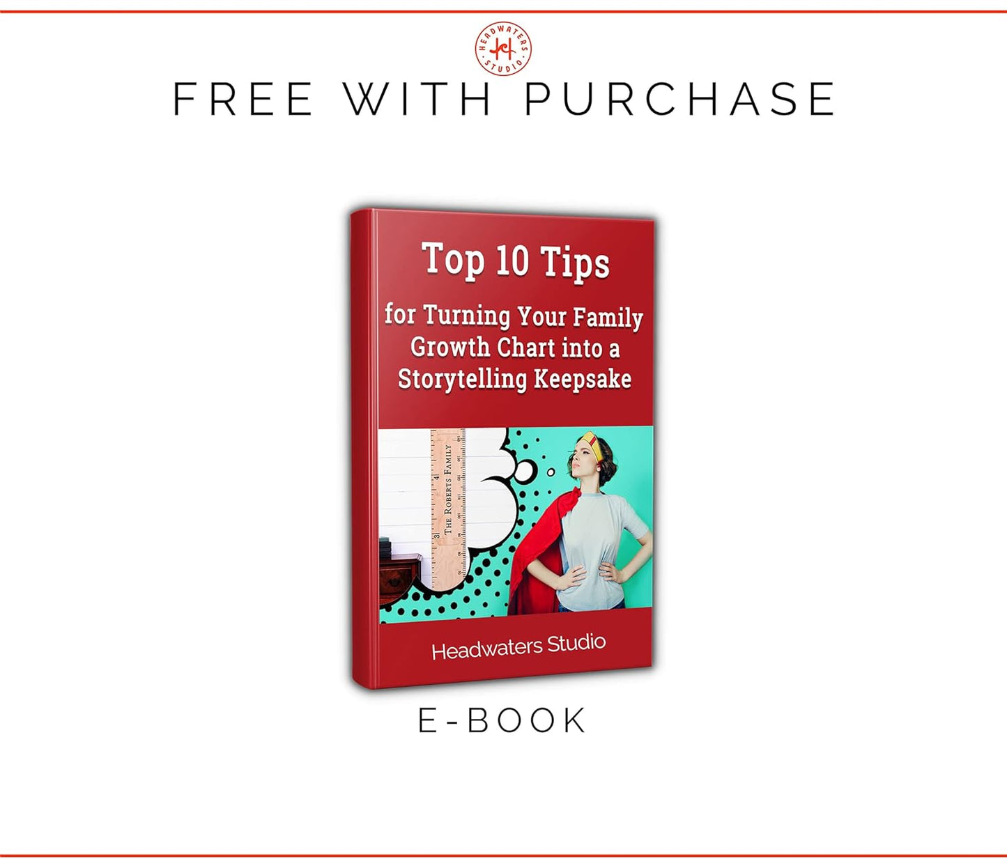 Wooden Ruler Growth Chart for Kids, Boys & Girls - Height Chart & Height Measurement for Wall - Kids Nursery Wall Decor & Room Hanging Wall Decor - Giraffe Theme - Natural