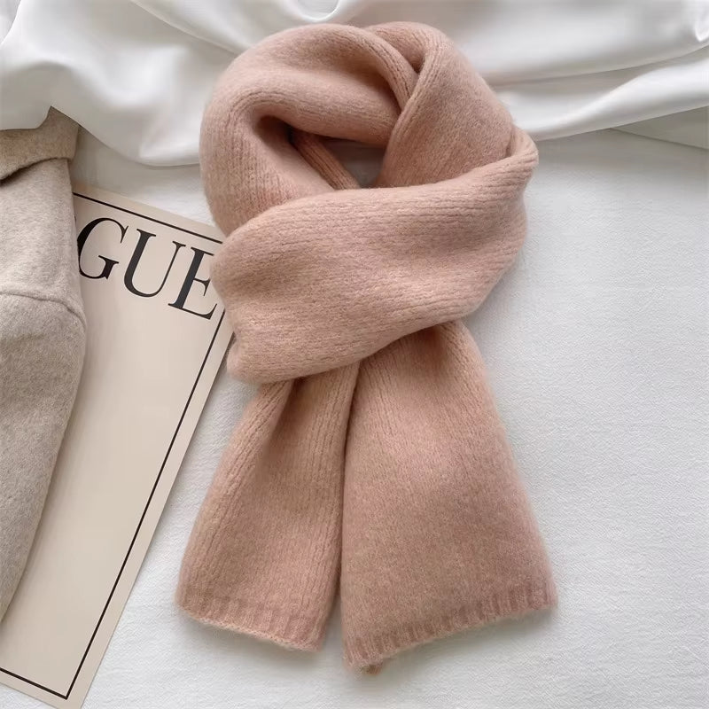 2025 Ladies Cashmere Blend Scarf Women Winter Luxury Solid Color Shawl Wraps Female Warm Thick Wool Neckerchief Blanket Pashmina