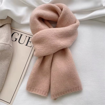 2025 Ladies Cashmere Blend Scarf Women Winter Luxury Solid Color Shawl Wraps Female Warm Thick Wool Neckerchief Blanket Pashmina